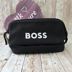 Men's Hugo Boss Toiletry Bag Black NWOT